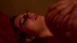 blonde a lunette trio amateur