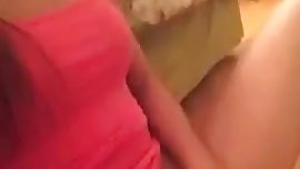 Young brunette amateur teen bating