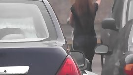 candids - hot teen store employee amazing ass tight jeans