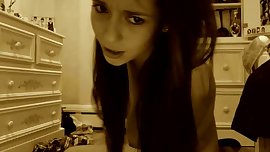 Beautiful amateur teen on webcam - Great firm tits!