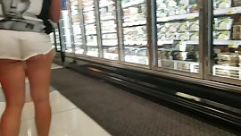 Teen white cheeky shorts