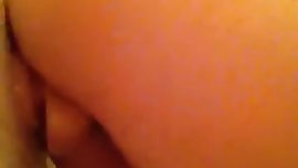 Teen girl fucks her dildo in the bathroom and squirts