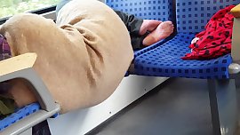 Teen soles in train