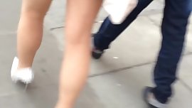 Nice legsin white heels