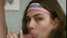 Cute teen with a hairy pussy.