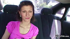 Two Boys Pick up Teen hitchhiker and Fuck her in Bus Stop