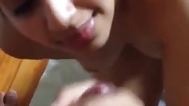 22 cute girl smells balls