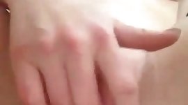 Teen play with her cute pussy.