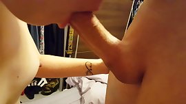 teen gets cum in mouth