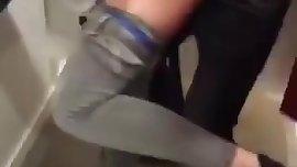 Fucking a teen slut in a shopping center