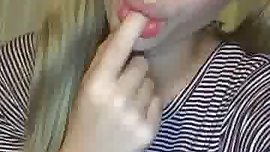 Blonde Teen is a Tease