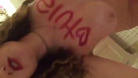 Slut Teen Claire rubs her pussy and tits