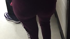 Slim Ebony Teen Candid