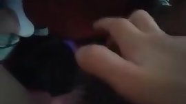 Teenager fucks a hairbrush