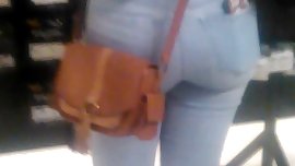 Halloween Store Teen With Nice Ass