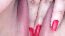 Sexy blonde masturbates with fingers