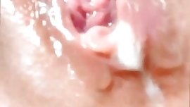 Squirting and anal Chinese fun - slightly trimmed pussy