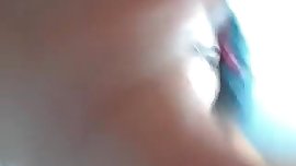 Brunette exorcised while masturbating