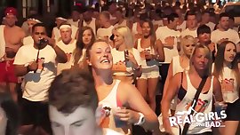 Teen amateurs hosed down