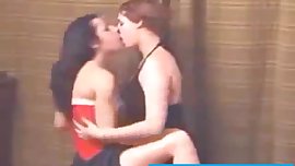 hot sexy girls romancy kissing video