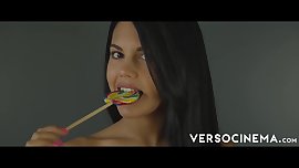 Apolonia Lapiedra funny lollipop video