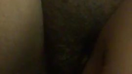 Teen Leah fucks her ebony pussy