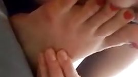 Amateur teen crushing food