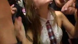 French Teen Blows A Bunch Of Cocks