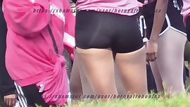 Sexy Black Teens Sheer Spandex Booty Shorts PART 2