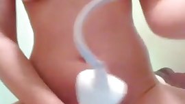 She Cums Hard From Dildo And Hitachi