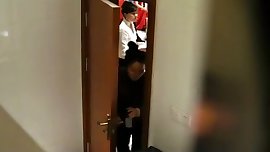 Asian dressing in the bathroom