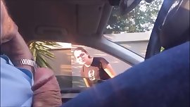 Quick dickflash to girl with glasses