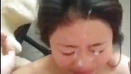 Thai Girl Blowjob and Looking Cumshot on Her Face