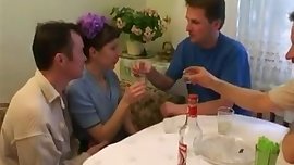 STP1 Skinny Teen Comes Home To Five Older Fuckers !