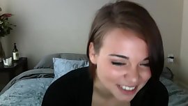 Shy Teen Strips, Dances, And Masturbates To Great Orgasm