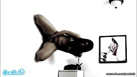 possessed latina teen step sister with hairy college pussy camming on wall