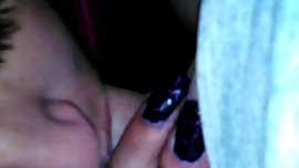 Cheating teen giving roommate blowjob with boyfriend in the other room