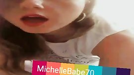 Wet stepsister enjoying - Snapchat: MichelleBabe70 for more!