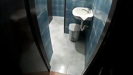 RISKY PUBLIC TEEN Masturbation in public bus and toalet