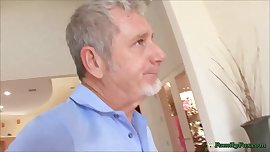 Teenage Cockwhore Fucking Old Guy To Avoid Punishment