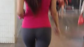 Incredible yoga pants ass