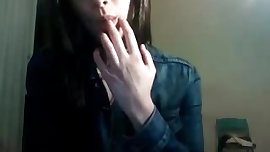 Petite girl seduce by showing her small tits