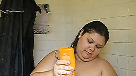 Bbw teen kitten shower 2