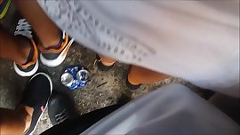 novinha shortinho branco