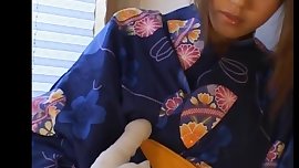 Arika uses dildo under kimono