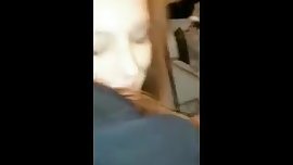 Tipsy teen girl gets fucked from behind by a black guy