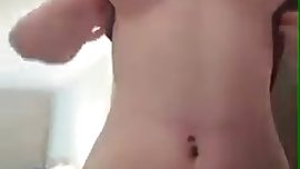 Cute girl strip tease