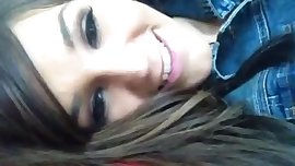 19 years old girl shows on webcam