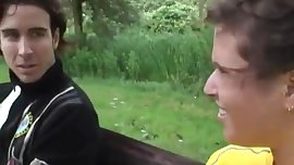 dutch huge boob teen gets sport lessons