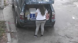 Thick Latina Teen In Spandex Part 1